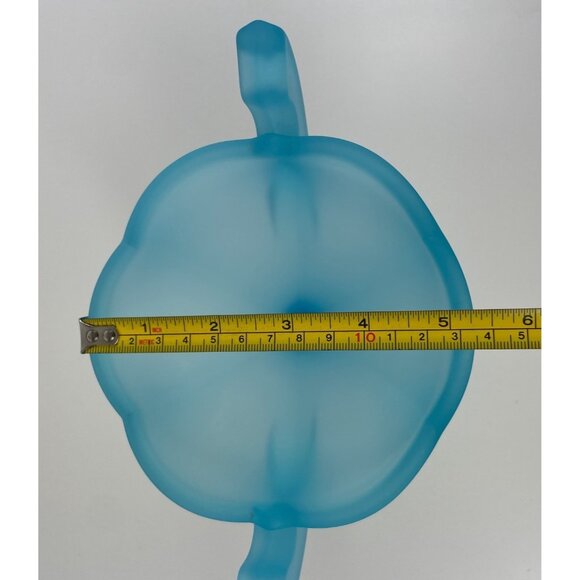 Vintage Westmoreland Glass Pedestal Two handle Compote/Candy Dish Blue Satin - Picture 7 of 15